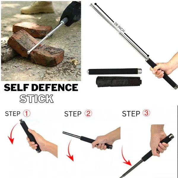 Self Defense Stick '26' Inchi(Sliver)
