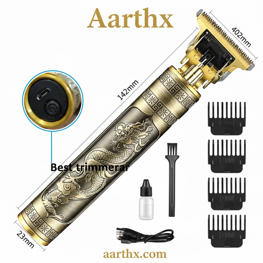 Vintage T9 Professional Hair Trimmer-অরিজিনাল T9 ট্রিমার (ব্যাটারি খোলা যায়)