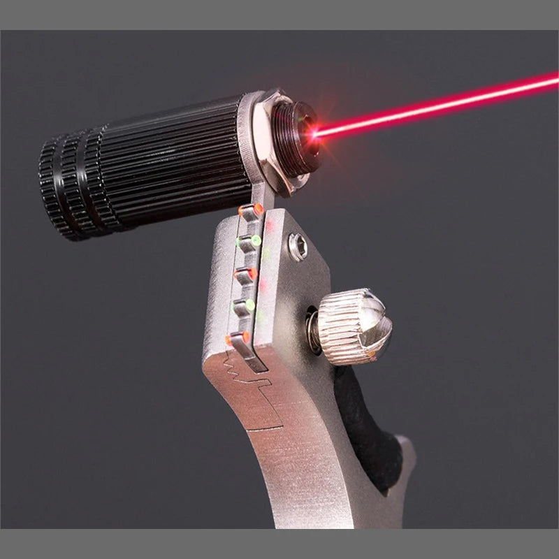 Professional Double Spiral Laser Slingshot - High Power Hunting Tool