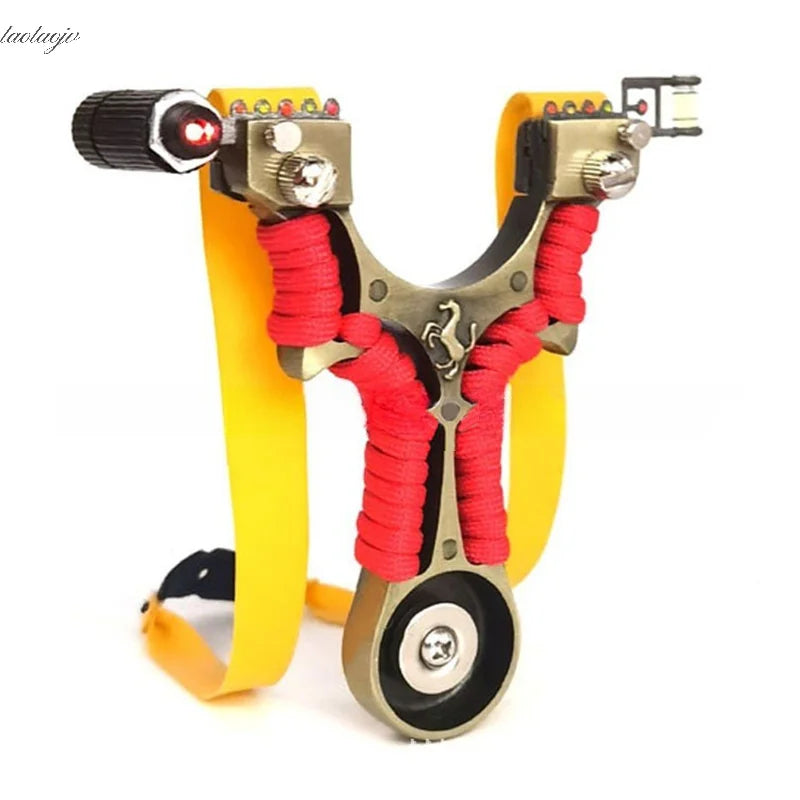 Professional Double Spiral Laser Slingshot - High Power Hunting Tool