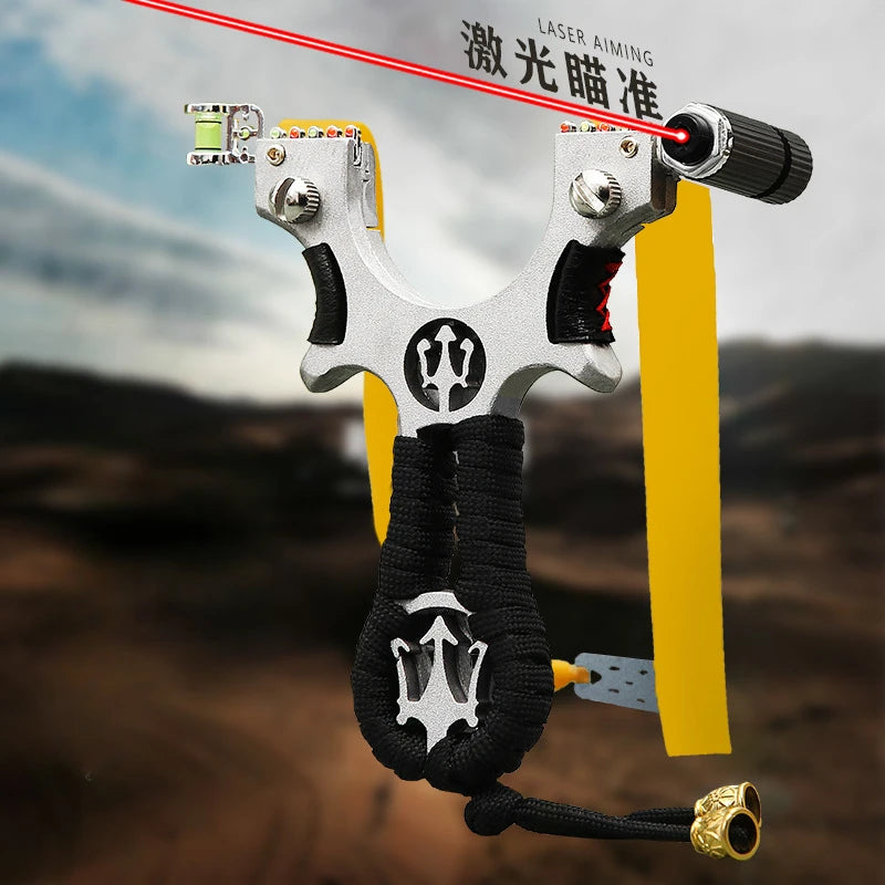 Professional Double Spiral Laser Slingshot - High Power Hunting Tool
