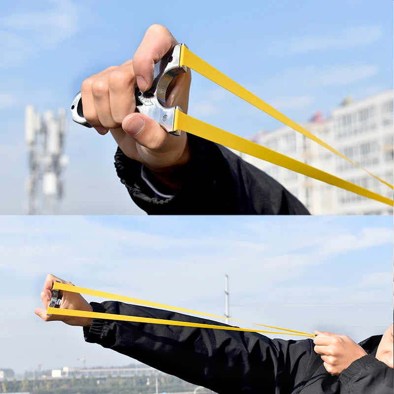 Professional Double Spiral Laser Slingshot - High Power Hunting Tool