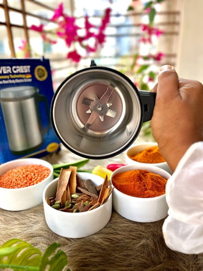 Silver Crest Stainless Steel Electric Mini Grinder – 1500W