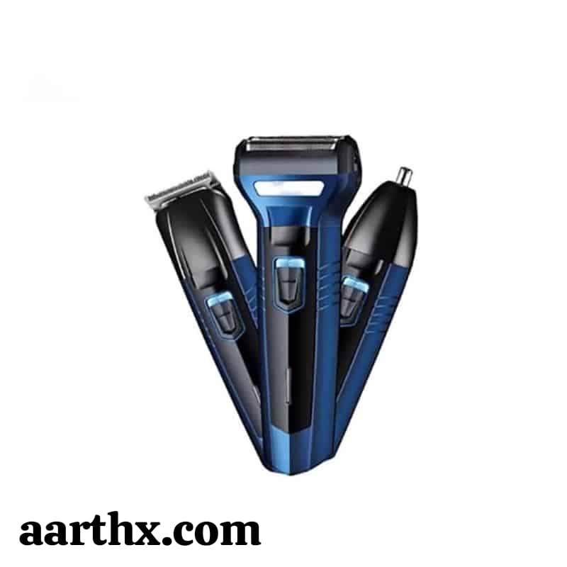 Kemei KM-6330 – 3-in-1 Electric Grooming Kit Trimmer-দাড়ি, শেভিং, নাকের লোম – সব একসাথে.