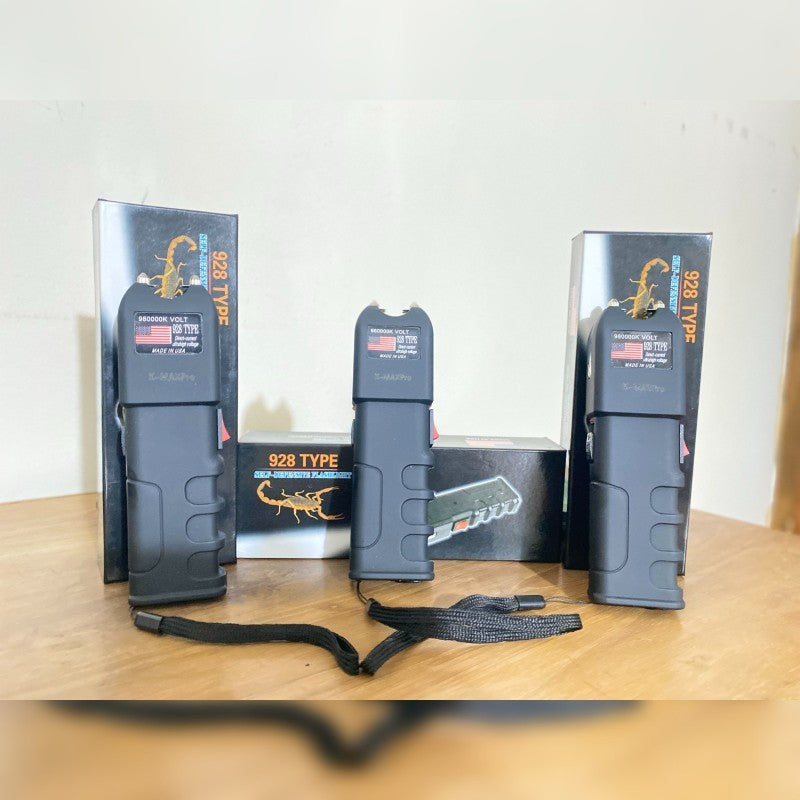 Self Defence Stun Gun-MAX-X PRO (98,000KV) with Flashlight
