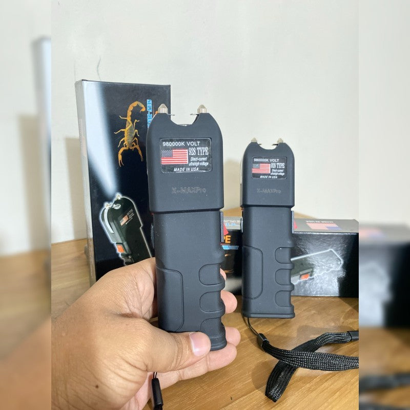 Self Defence Stun Gun-MAX-X PRO (98,000KV) with Flashlight