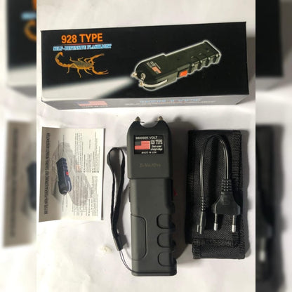 Self Defence Stun Gun-MAX-X PRO (98,000KV) with Flashlight