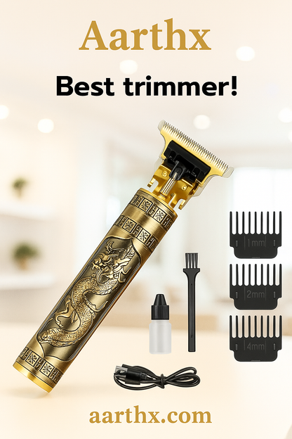 Vintage T9 Professional Hair Trimmer-অরিজিনাল T9 ট্রিমার (ব্যাটারি খোলা যায়)