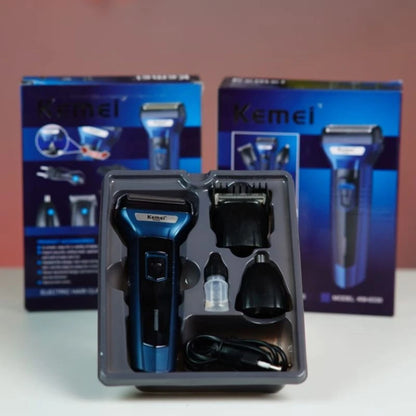 Kemei KM-6330 – 3-in-1 Electric Grooming Kit Trimmer-দাড়ি, শেভিং, নাকের লোম – সব একসাথে.